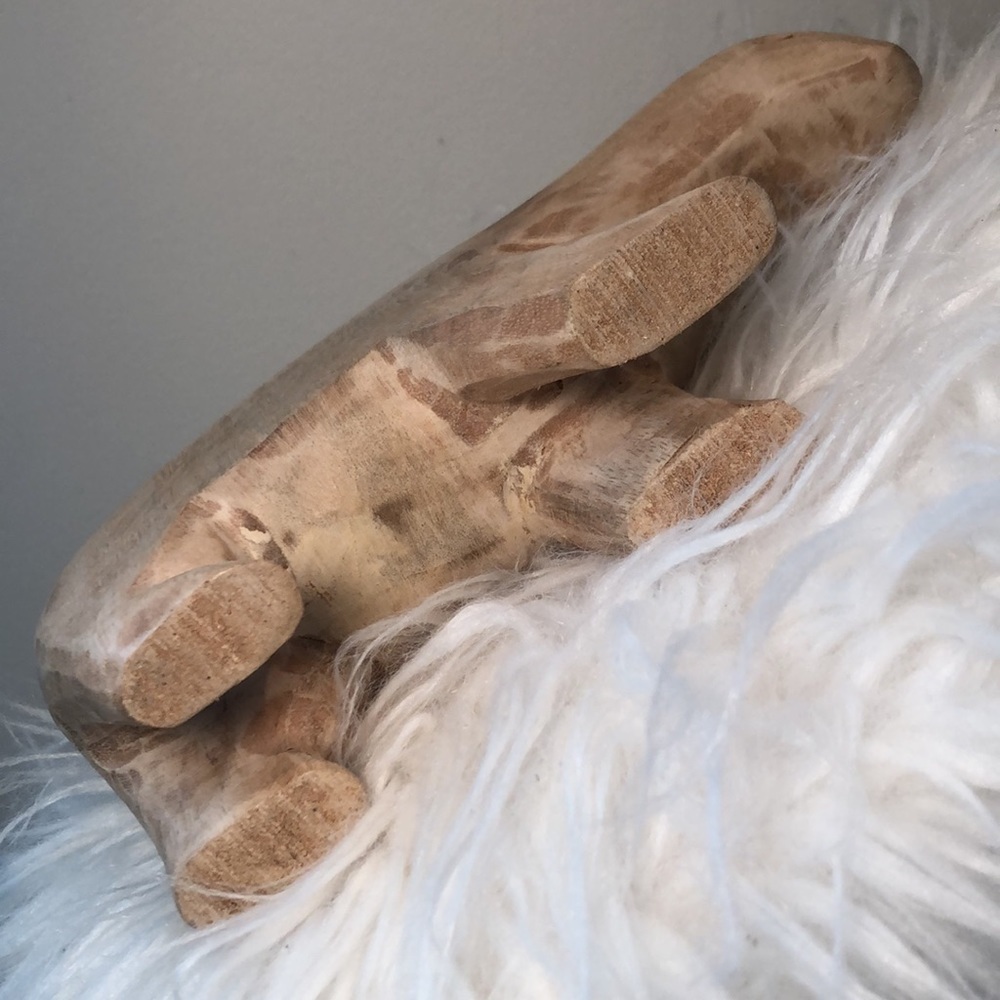 HAND-CARVED BEARS | Wooden Carved Pair of Bears - Picture 4 of 8